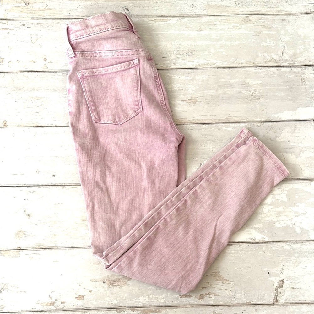 Old Navy Size 12 Girls Jeans Pants Pink Wash Kids Tween Denim